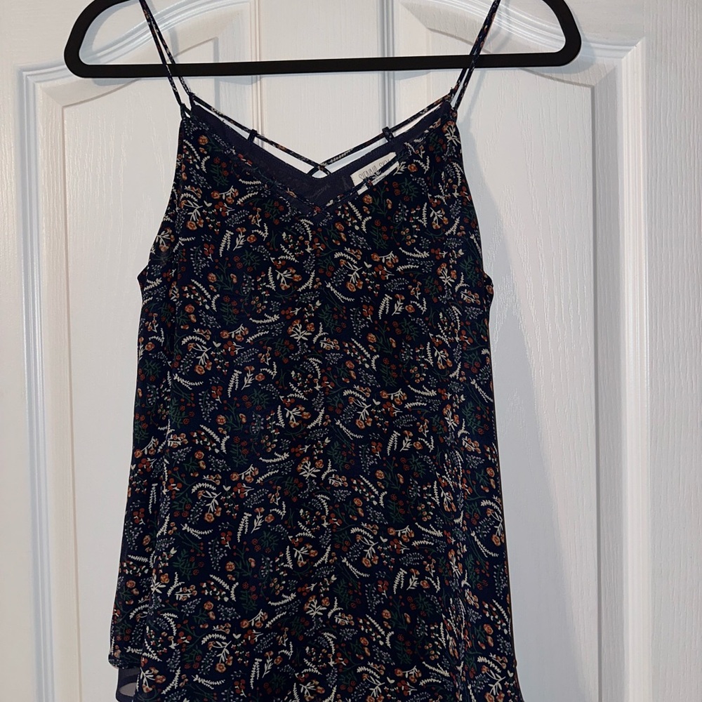 Sienna Sky Blue Sleeveless Camisole Relaxed Fit